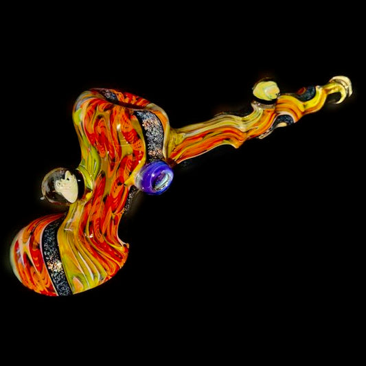 Terry Sharp OG Heady Inside Out Dichro Hammer Bubbler New