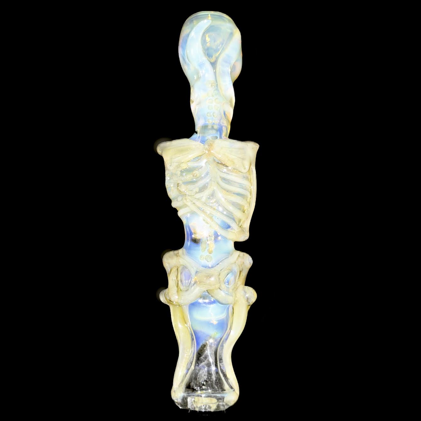 Cam Tower Fumed Skeleton Chillum New #2