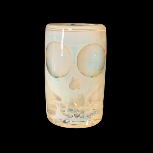 Cam Tower Heady Fumed Double Skull Bead New #2