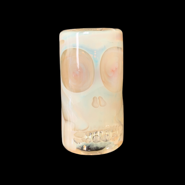 Cam Tower Heady Fumed Double Skull Bead New #7