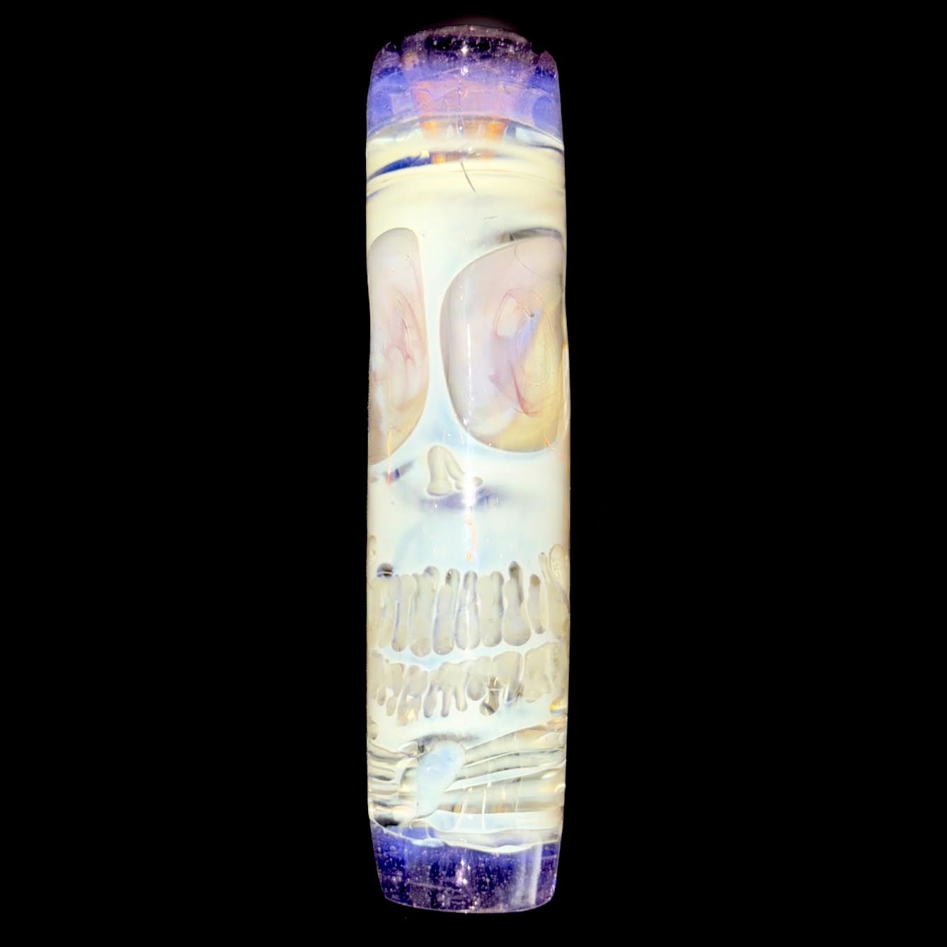 Cam Tower Fumed Skull Lavender Chillum New