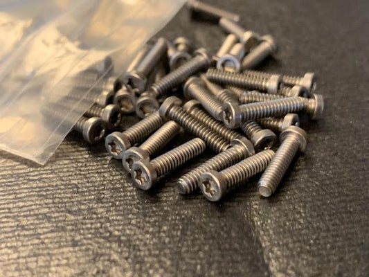 2-56 x 3/8" SS Low Head Socket T8 6 Lobe Screw USA. (100 pack)