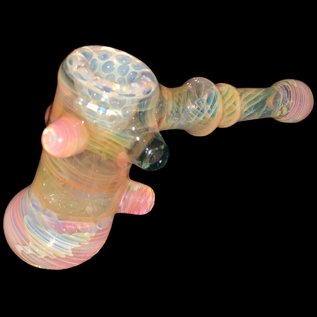 Steve Stotts Filigree Fumed Hammer Bubbler New