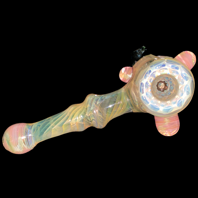 Steve Stotts Filigree Fumed Hammer Bubbler New