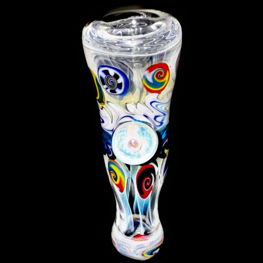 Dillinger Heady Fume with Line Work, Millies UV Chillum New #4