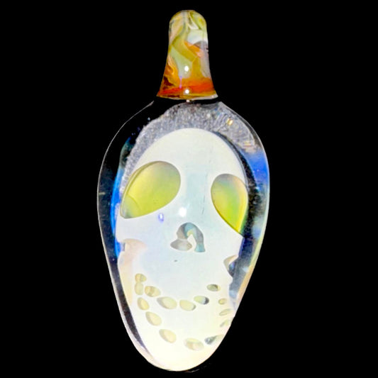 Ginny Snodgrass Fumed UV Skull Pendent New