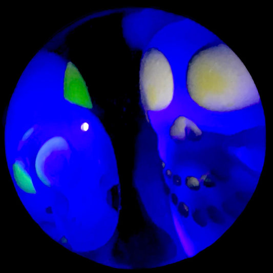 Ginny Snodgrass Triple Fumed UV Skull Marble New #2