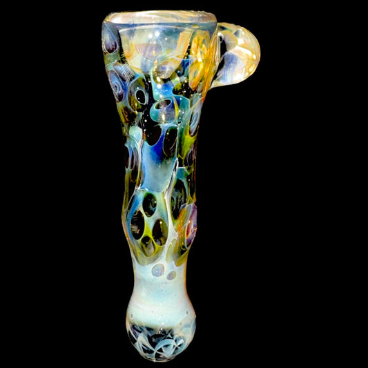 Brad Tenner Heady Psychedelic Chillum with Skull New