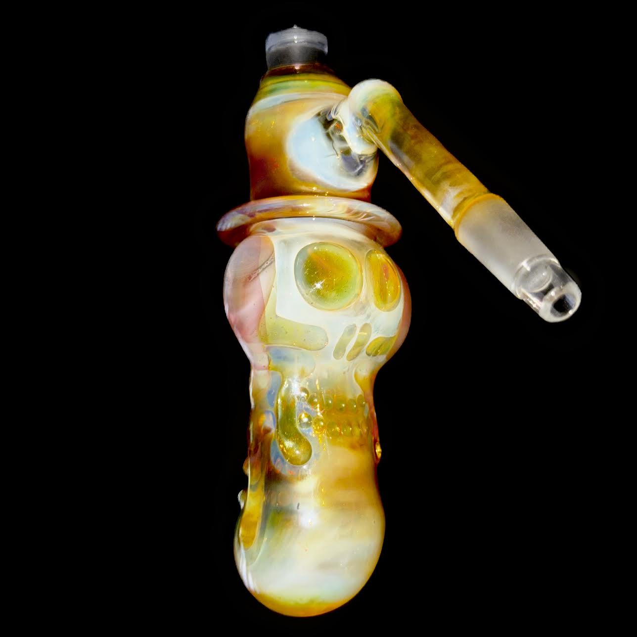 Travis Wigger Head Fume Double Skull Top Hat Water Ash Catcher New