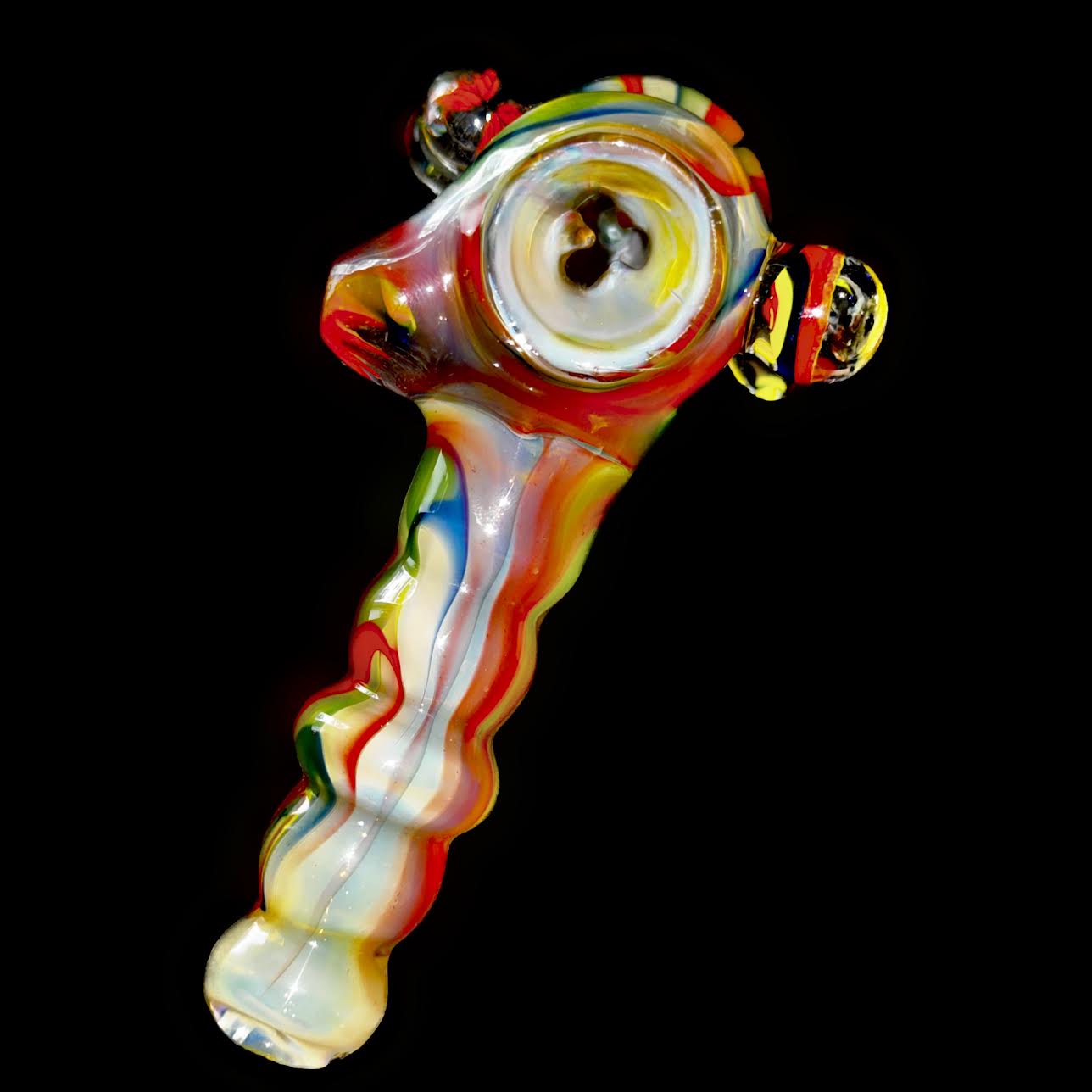 Bob Badtram Heady Rainbow Sunset Bud Forest Scene Hammer Bubbler New