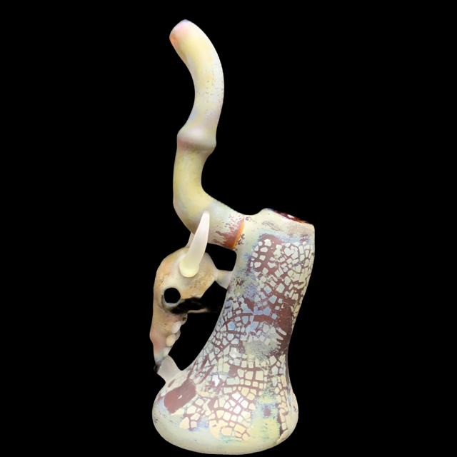 Pakoh Bull Skull Sherlock Bubbler Mint Vintage