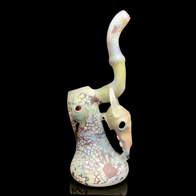 Pakoh Bull Skull Sherlock Bubbler Mint Vintage