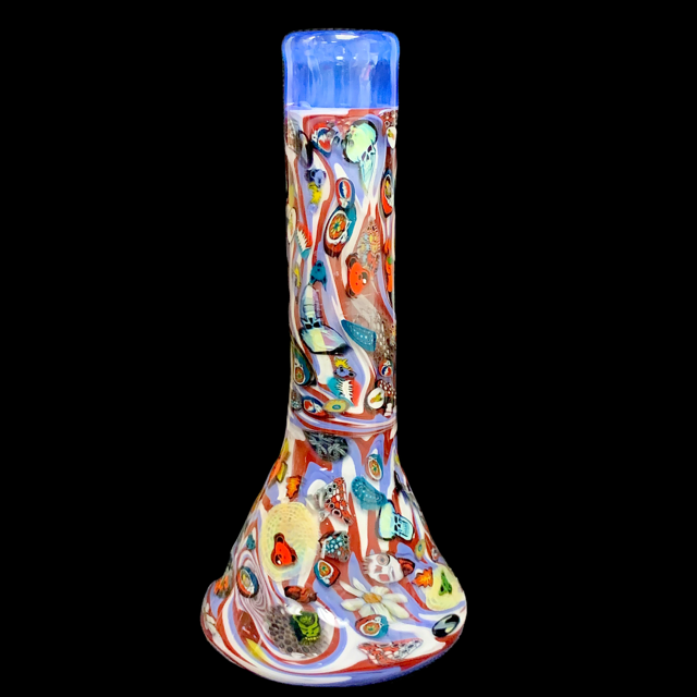 PeeJay Glass Heady Grateful Dead Millie Inlay Tube New