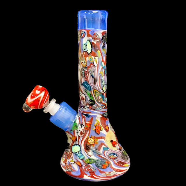 PeeJay Glass Heady Grateful Dead Millie Inlay Tube New
