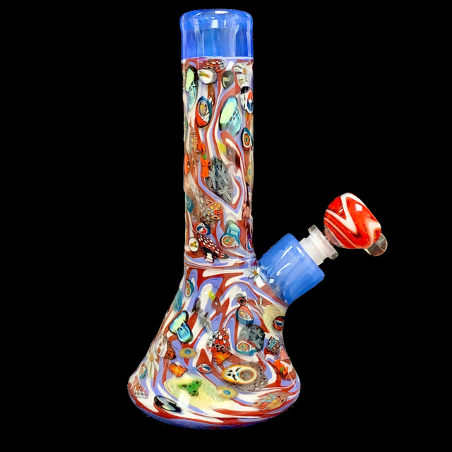 PeeJay Glass Heady Grateful Dead Millie Inlay Tube New