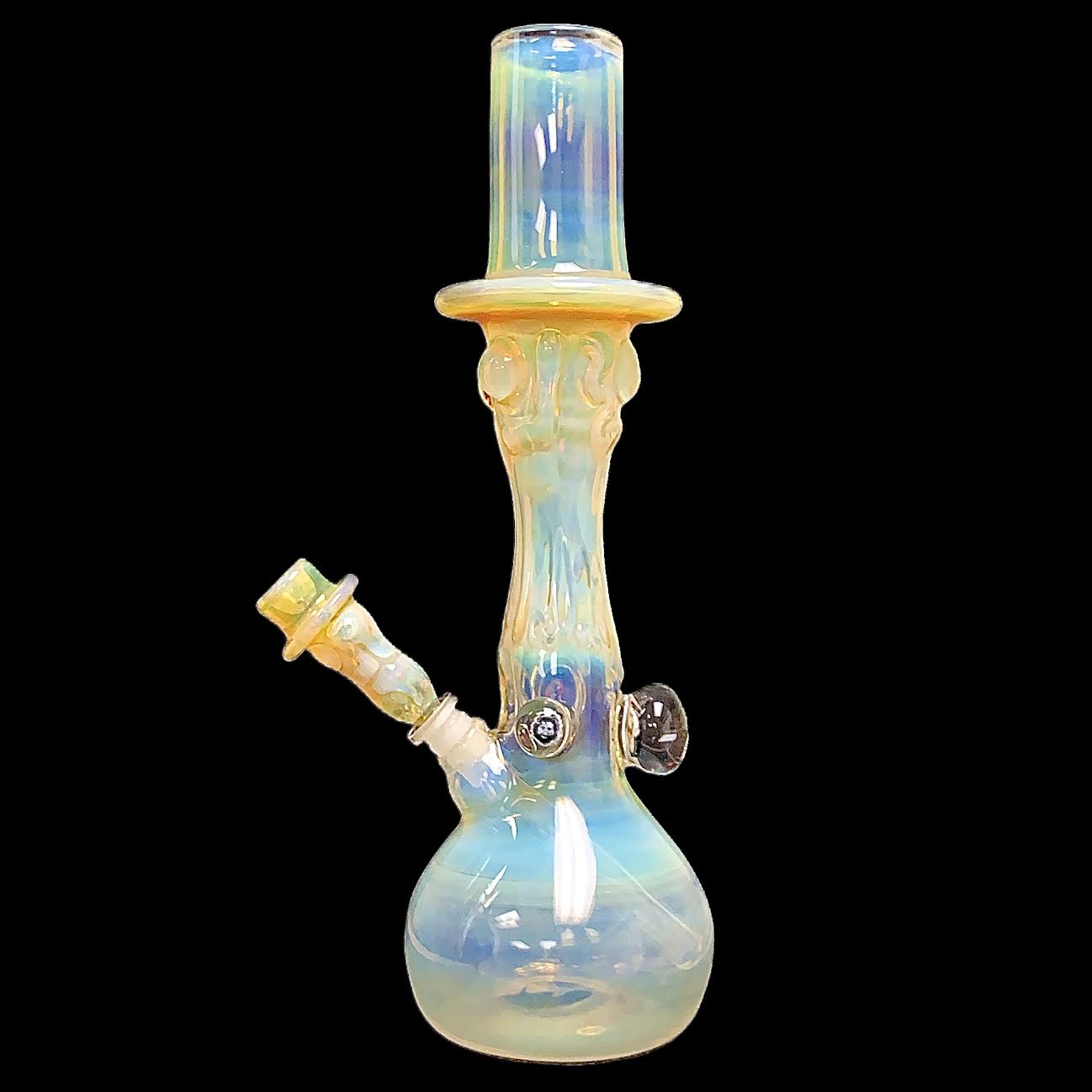 Travis Wigger Heady Glass on Glass Dead Head Dead Bong New #1
