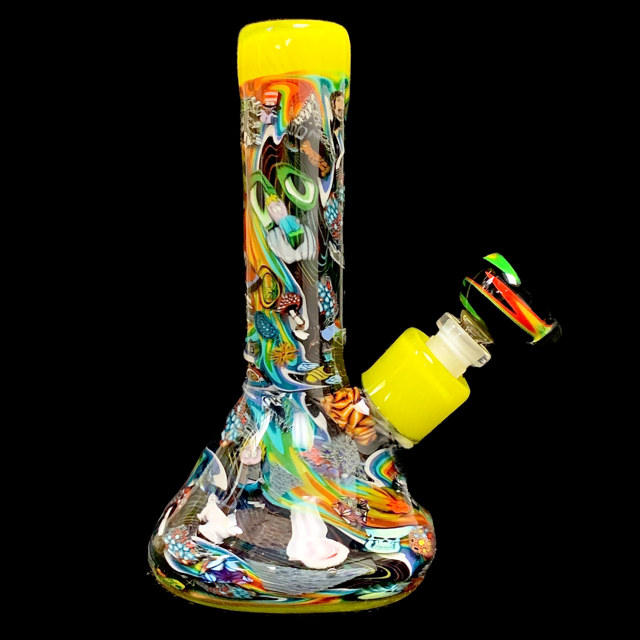 PeeJay Glass Heady Psychedelic Millie Tube #1 New