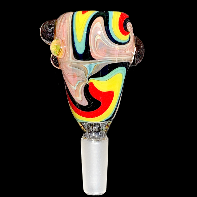 JS Rose Heady Fume Rasta 10mm Slide New #1