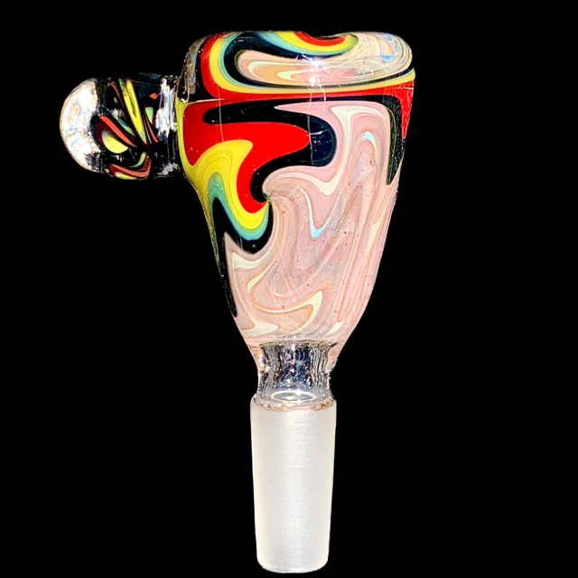 JS Rose Heady Fume Rasta 10mm Slide New #2