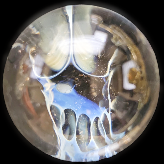 Bob Snodgrass Fumed Skull Marble 1.25" New