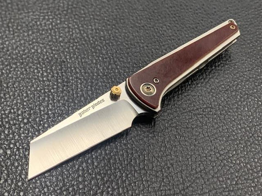 Bober Custom 3.2.12 Proto in Red Micarta New from Maker