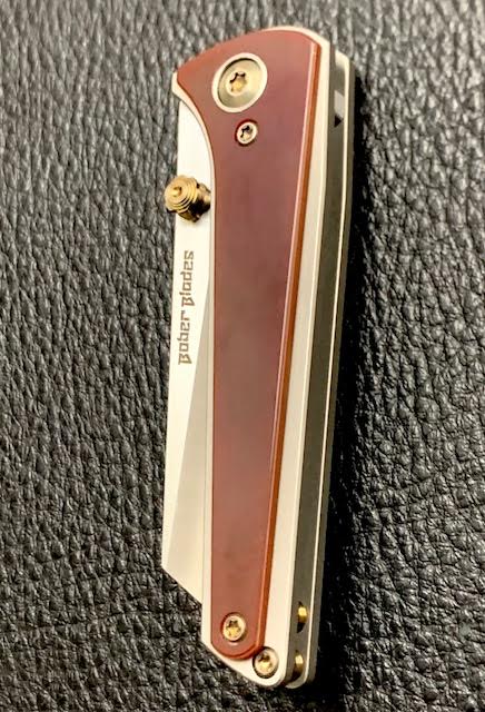Bober Custom 3.2.12 Proto in Red Micarta New from Maker
