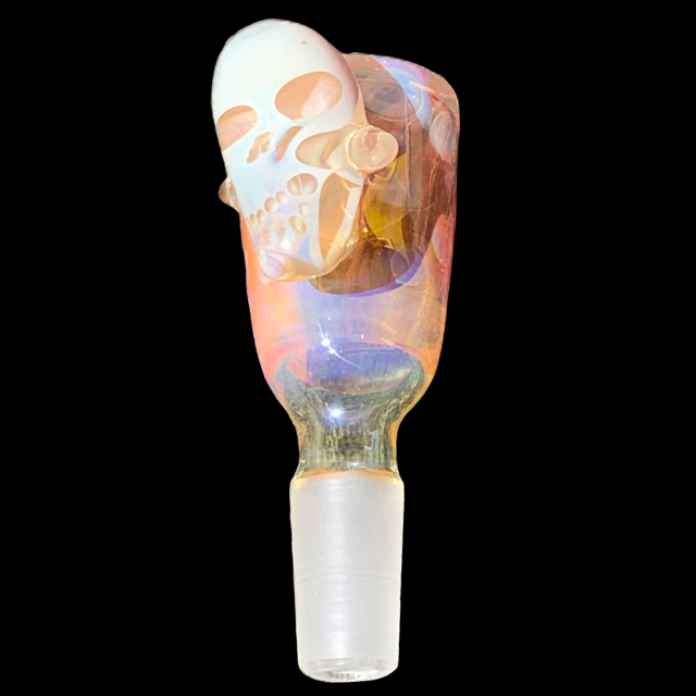 Cam Tower Fumed Skull Marble Slide New
