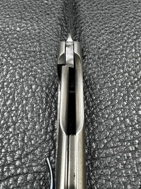 CMF Metalworks Custom mini Minnow in Damasteel & Abalone New