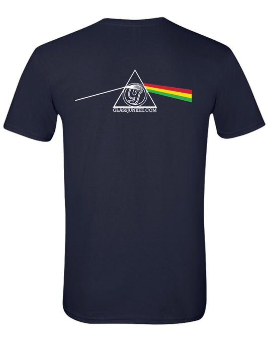 Glass Junkee Dark Side Rasta Navy Blue T-shirt New Medium