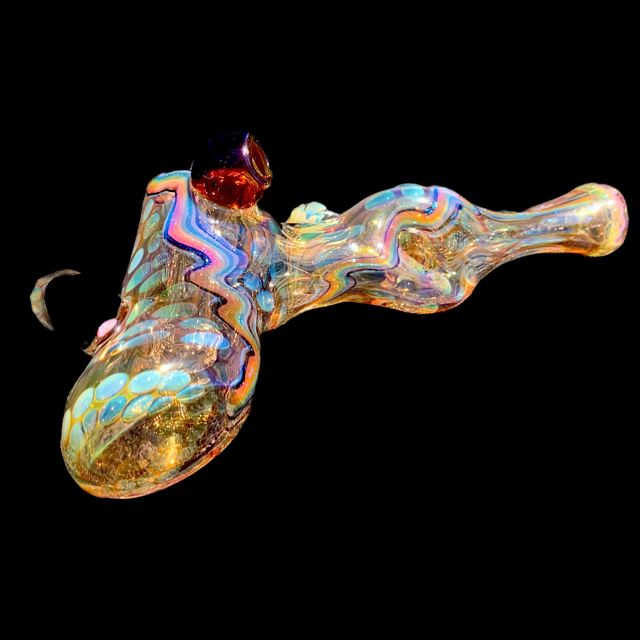 Kevin Nail Rainbow Dichro mini Hammer Bubbler New