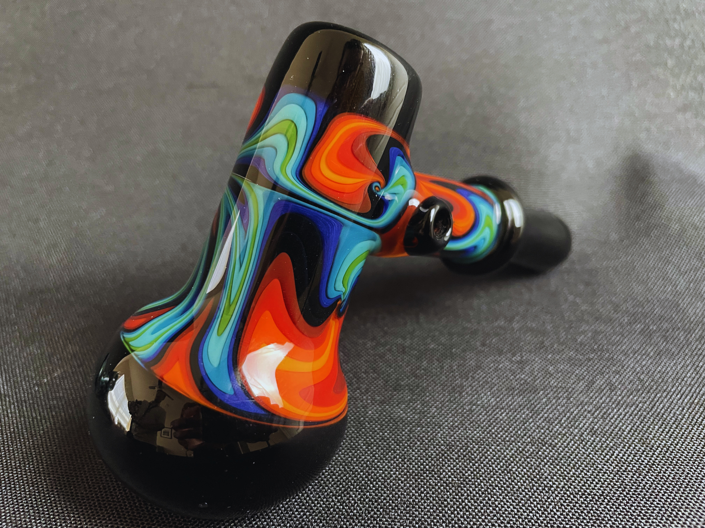 Soulshine Arts Blue and Orange Bubbler