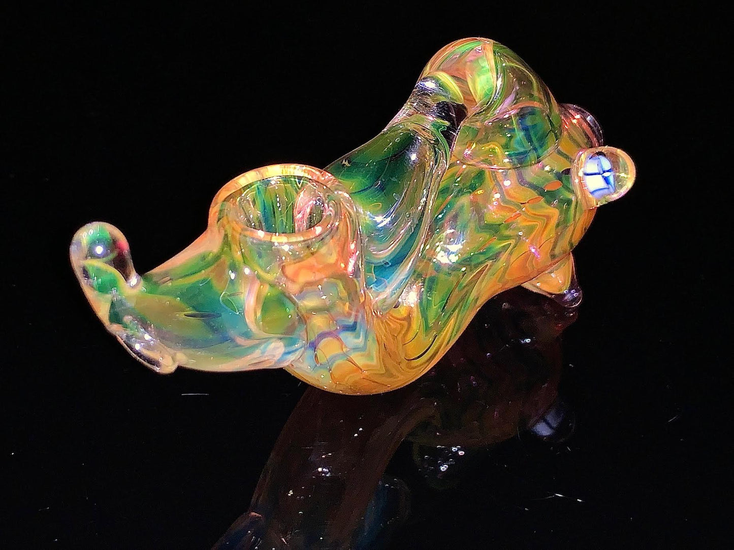 Dan K Heady Fume Fish Pipe Mint Rare