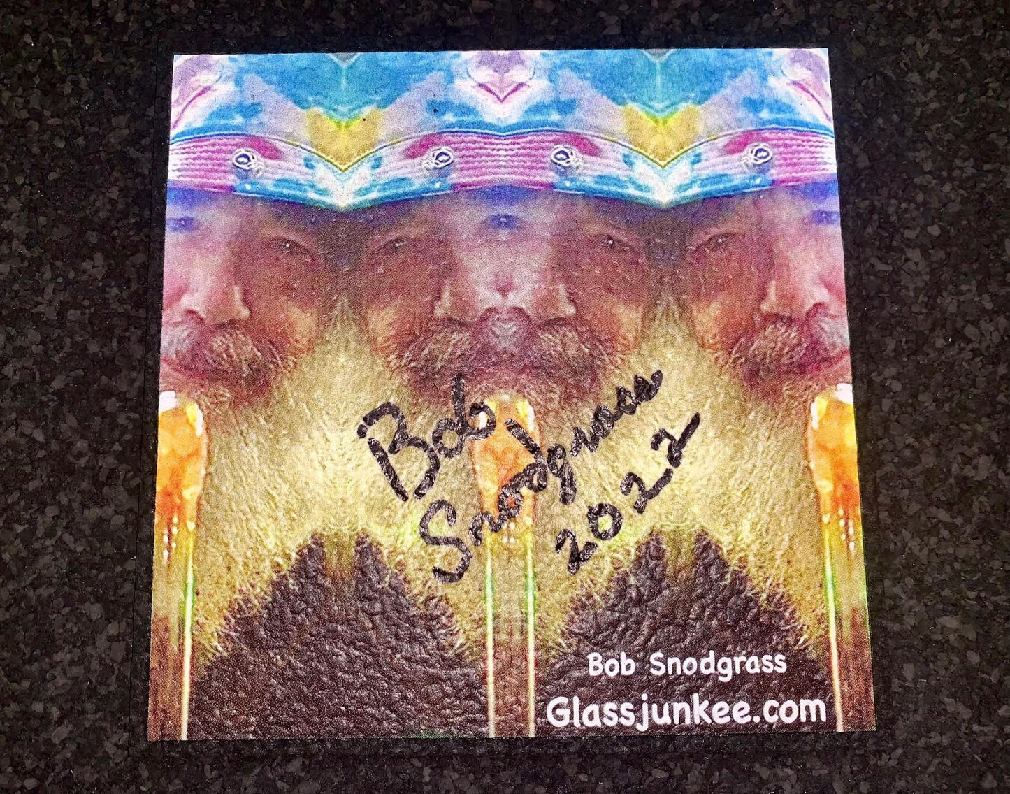 Bob Snodgrass Glass Junkee Signed Mood Mat