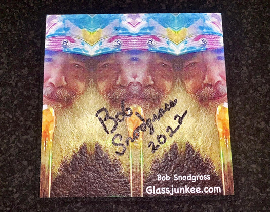 Bob Snodgrass Glass Junkee Signed Mood Mat
