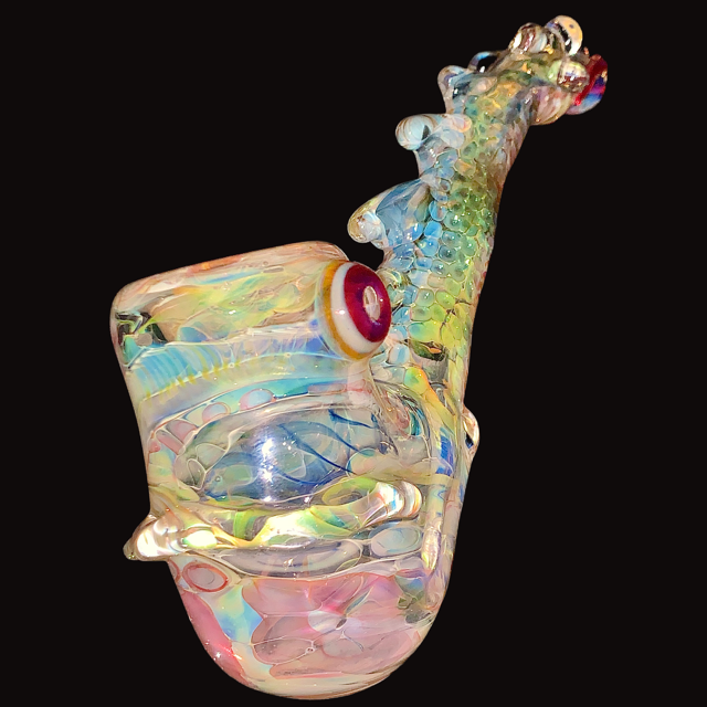 Bobby Snodgrass III Vintage 90s Heady Fumed Sherlock Dragon Mint.