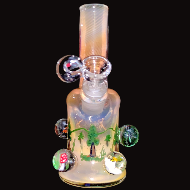 Bob Badtram Heady Fumed Forest Scene Tube New
