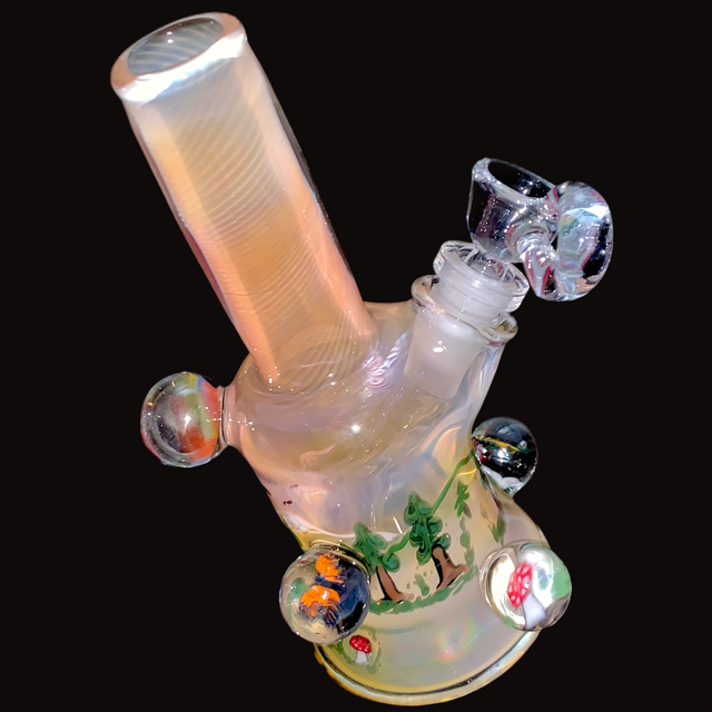 Bob Badtram Heady Fumed Forest Scene Tube New
