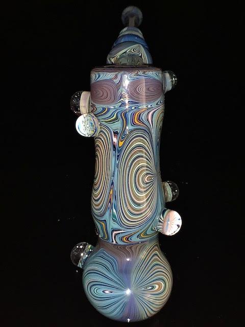 BP Deluxe Heady Blues Hammer Bubbler '00 Vintage Rare