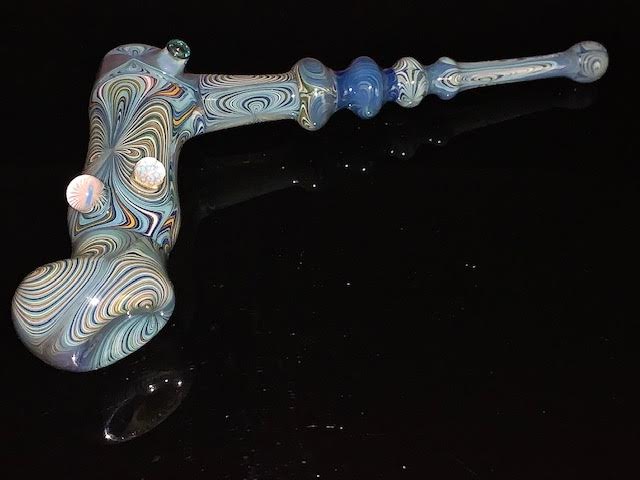 BP Deluxe Heady Blues Hammer Bubbler '00 Vintage Rare
