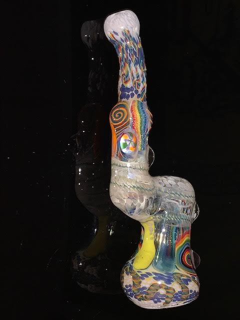 Glass Berry Heady OG Inside Out with Millie Inlays Sherlock Bubbler New #3