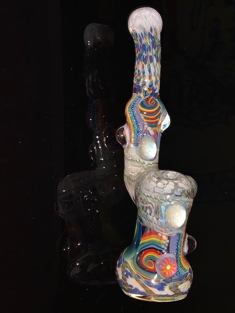 Glass Berry Heady OG Inside Out with Millie Inlays Sherlock Bubbler New #3