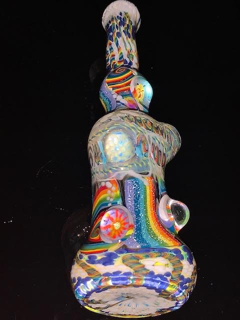 Glass Berry Heady OG Inside Out with Millie Inlays Sherlock Bubbler New #3