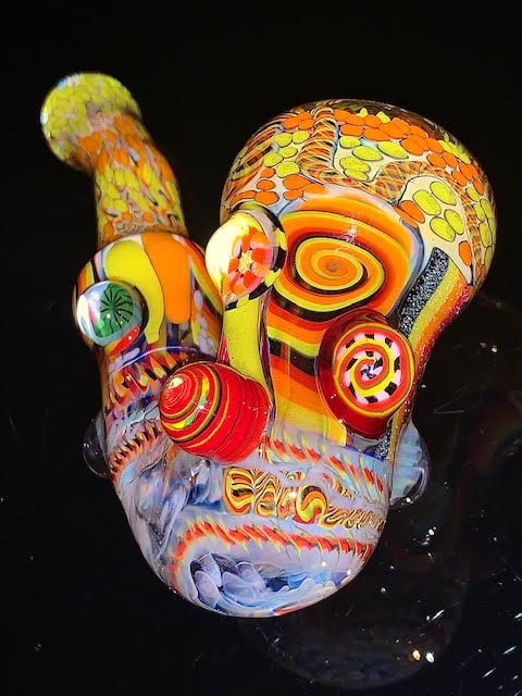 Glass Berry Heady OG Inside Out with Millie Inlays Sherlock New #5