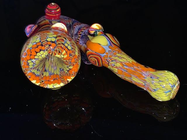 Glass Berry Heady OG Inside Out with Millie Inlays Sherlock New #5