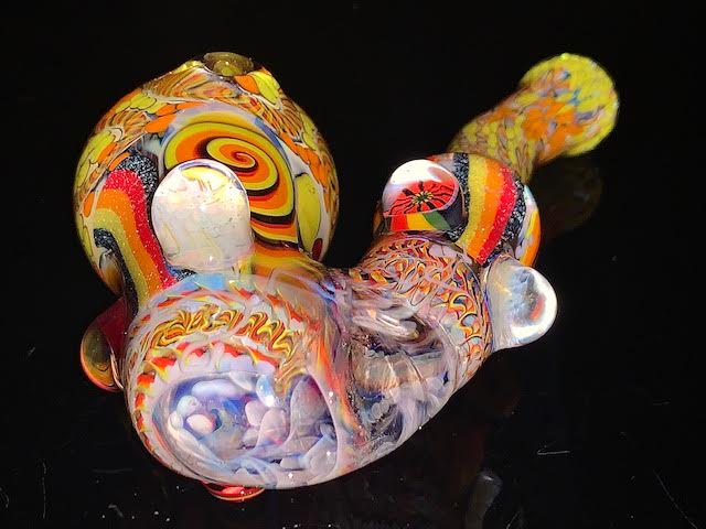 Glass Berry Heady OG Inside Out with Millie Inlays Sherlock New #5