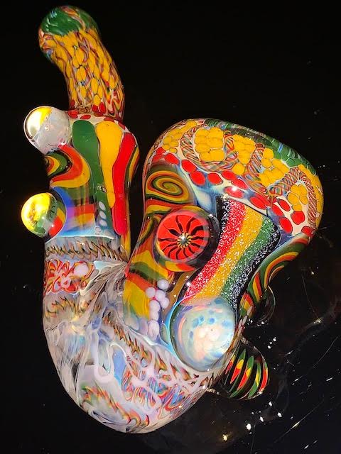 Glass Berry Heady OG Inside Out with Millie Inlays Sherlock New #6