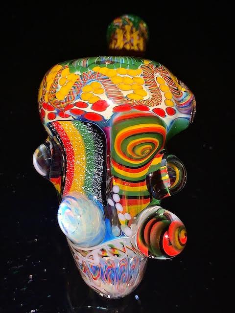 Glass Berry Heady OG Inside Out with Millie Inlays Sherlock New #6