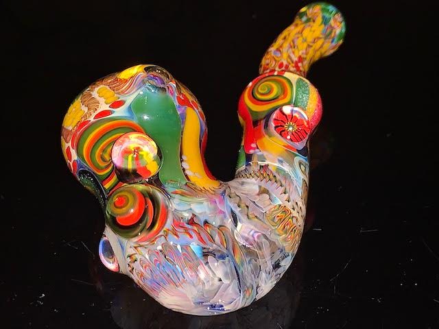 Glass Berry Heady OG Inside Out with Millie Inlays Sherlock New #6