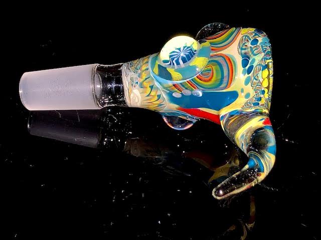 Glass Berry Heady OG Inside Out Millie Inlay 14mm Slide New #2