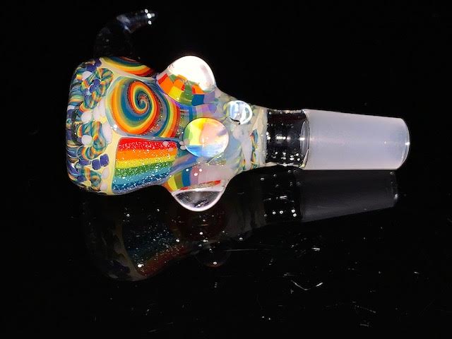 Glass Berry Heady OG Inside Out 14mm Slide New #8